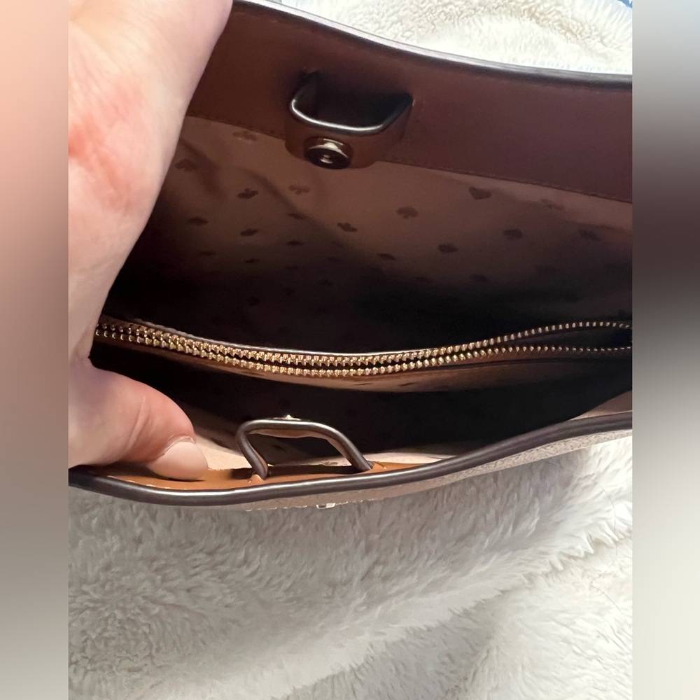 Kate Spade Aster Warm Gingerbread leather shoulder bag & wallet - Picture 3 of 13